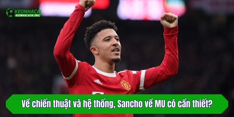 Về chiến thuật và hệ thống, Sancho về MU có cần thiết?